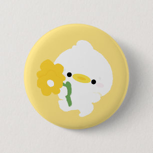 Macaron Rond 5 Cm Canard Romantique Mignon