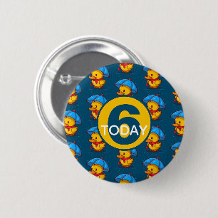 Macaron Rond 5 Cm Canards Mignons Sous Des Parapluies Anniversaire E