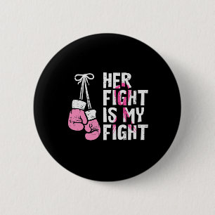 Macaron Rond 5 Cm Cancer Boxe Gants Son combat Mon combat Femmes Hom