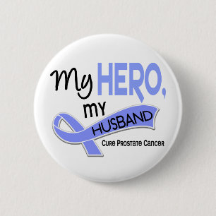 Macaron Rond 5 Cm Cancer de la prostate MON HÉROS, MON MARI 42
