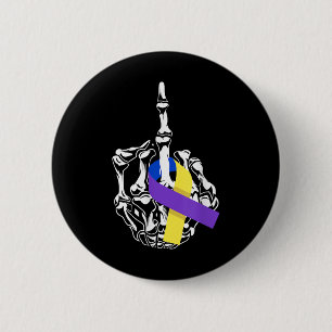 Macaron Rond 5 Cm Cancer de la vessie Cancer du doigt moyen Cancer d