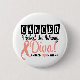 Macaron Rond 5 Cm Cancer De L'Endomètre : Le Mauvais Diva v2
