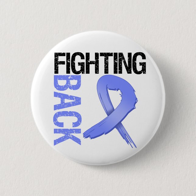 Macaron Rond 5 Cm Cancer de l'oesophage : combattre (Devant)