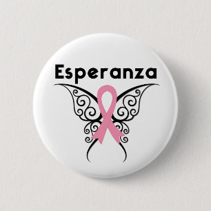 Macaron Rond 5 Cm Cancer de Mama - Esperanza