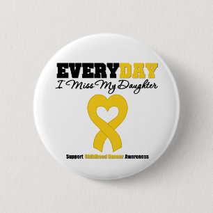 Macaron Rond 5 Cm Cancer d'enfance chaque Mlle My Daughter du jour I