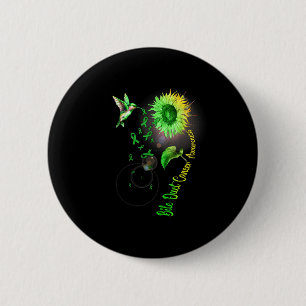 Macaron Rond 5 Cm Cancer des canaux biliaires Colibri tournesol Artw