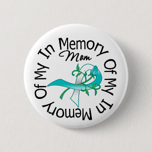 Macaron Rond 5 Cm Cancer du col de l'utérus dans la mémoire de ma
