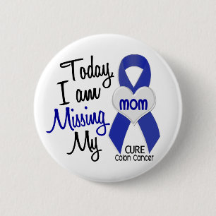 Macaron Rond 5 Cm Cancer du colon MANQUANT MA MAMAN