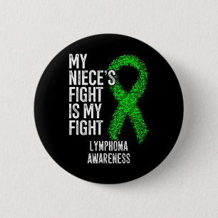 Macaron Rond 5 Cm Cancer du Sang La lutte de ma nièce est ma lutte L