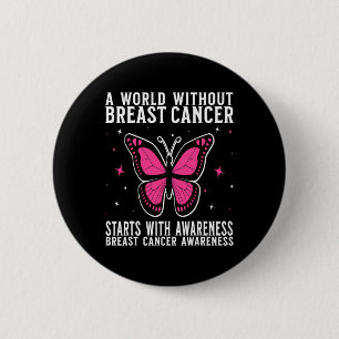 Macaron Rond 5 Cm Cancer du sein Les femmes aident les dons Cancer d