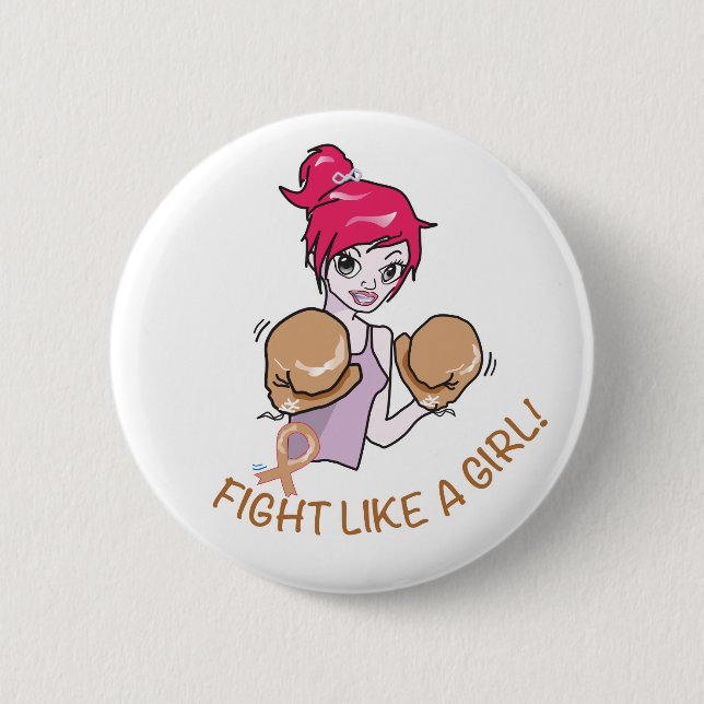 MACARON ROND 5 CM CANCER FIGHT-CHILDHOOD (Devant)