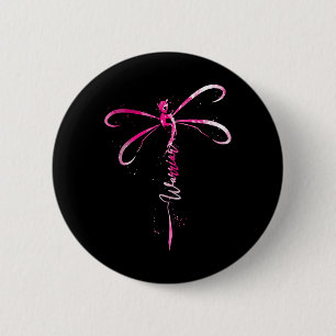 Macaron Rond 5 Cm Cancer Guerrier du sein Cancer Sensibilisation lib