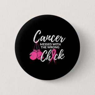 Macaron Rond 5 Cm Cancer Mis Au Courant Avec Le Mauvais Combat De Se