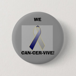 MACARON ROND 5 CM CANCER, NOUS, CAN-CER-VIVE !
