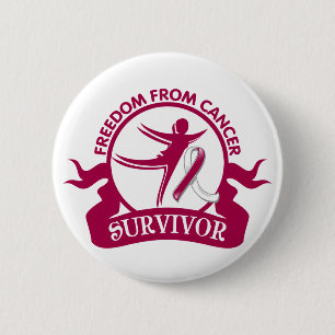 Macaron Rond 5 Cm Cancer principal de cou - absence de survivant de