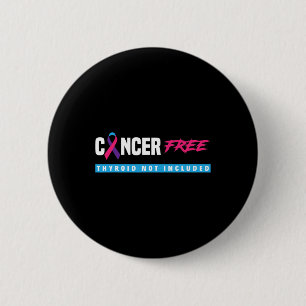 Macaron Rond 5 Cm Cancer Sans Thyroïde Cancer Soutien Thyroïde Cance