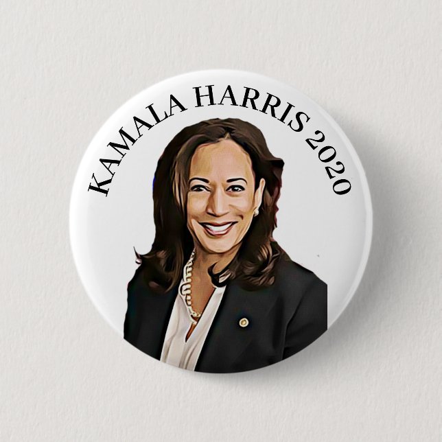 Macaron Rond 5 Cm Candidat à l'élection présidentielle de Kamala Har (Devant)