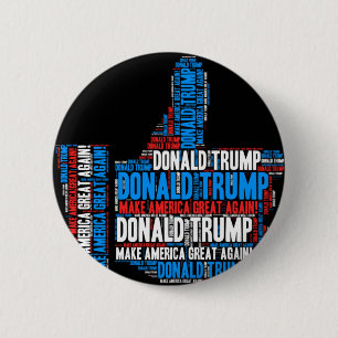 Macaron Rond 5 Cm Candidat présidentiel de Donald Trump 2016