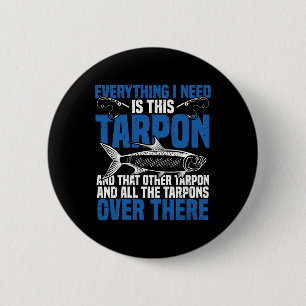 Macaron Rond 5 Cm Canne et moulinet pour pêche au tarpon Spot Tarpon
