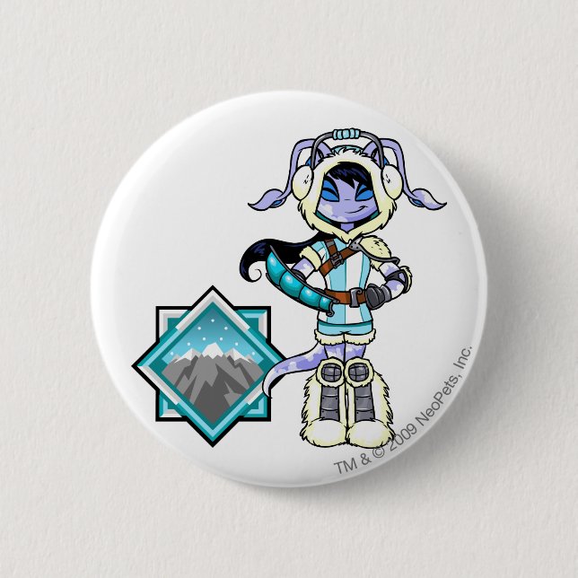 Macaron Rond 5 Cm Capitaine 1 d'équipe de Mountatin de terreur (Devant)