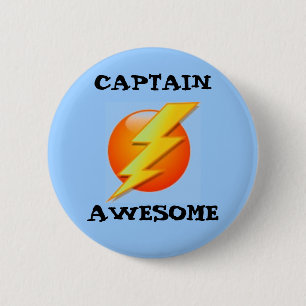 Macaron Rond 5 Cm Capitaine Awesome Button