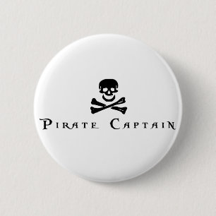 Macaron Rond 5 Cm Capitaine de pirate