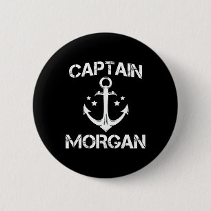 Macaron Rond 5 Cm Capitaine Morgan Funny Anniversaire Nom de famille
