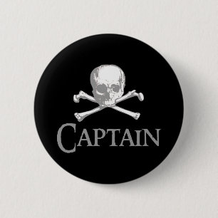 Macaron Rond 5 Cm Capitaine pirate