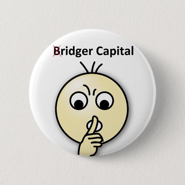 Macaron Rond 5 Cm Capital de Bridger… chut (insigne) (Devant)