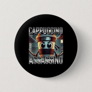 Macaron Rond 5 Cm Cappuccino Ino Amateurs de café Italien Brainrot m