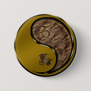 Macaron Rond 5 Cm Capricorne