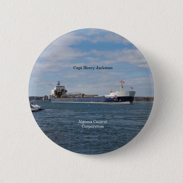 Macaron Rond 5 Cm Capt Henry Jackman bouton (Devant)