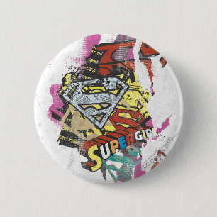 Macaron Rond 5 Cm Capteurs de bande dessinée Supergirl 4