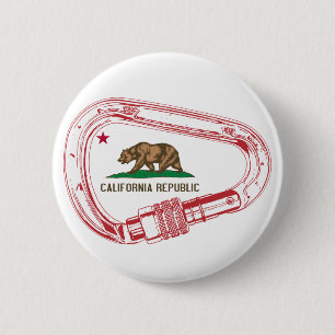 Macaron Rond 5 Cm Carabiner d'Escalade californienne