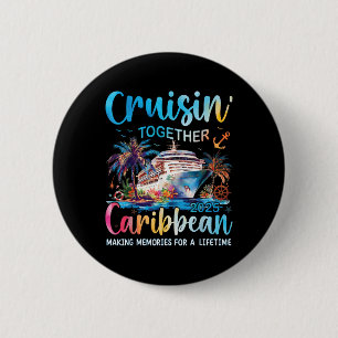 Macaron Rond 5 Cm Caraibes Croisière Famille Vacances 2025 Croisin’