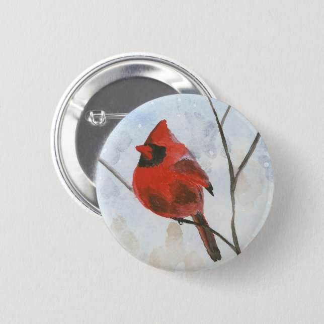 Macaron Rond 5 Cm Cardinal (Devant & derrière)