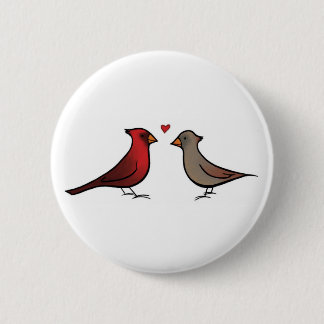 Macaron Rond 5 Cm Cardinaux dans le bouton d'amour