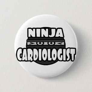 Macaron Rond 5 Cm Cardiologue Ninja