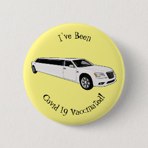 Macaron Rond 5 Cm Caricature limousine