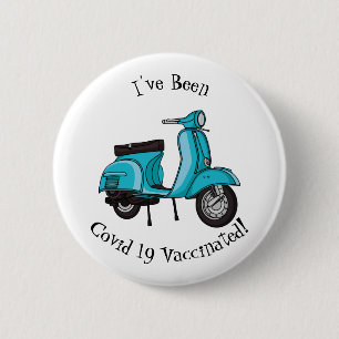 Macaron Rond 5 Cm Caricature moto mopée mûre illustration