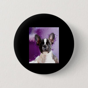 Macaron Rond 5 Cm Carlin Portrait Art Jote Carlin