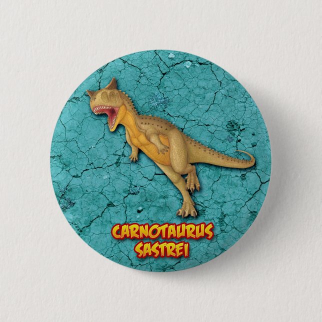 Macaron Rond 5 Cm Carnotaurus Sastrei (Devant)