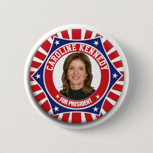 Macaron Rond 5 Cm Caroline Kennedy pour le président 202