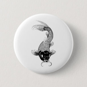 Macaron Rond 5 Cm carpe de koi