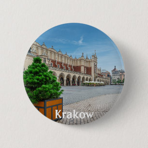 Macaron Rond 5 Cm Carré principal dans la vieille ville de Cracovie,