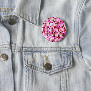 Macaron Rond 5 Cm Carreaux de piscine, Carreaux de mosaïque rose, Mo