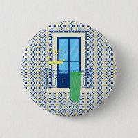 Carrelage portugais et balcon de fenêtre avec oise
