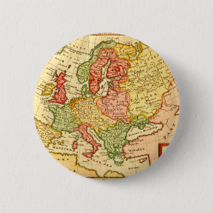 Macaron Rond 5 Cm Carte de la poupée Herman du XVIIe siècle