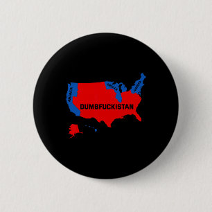 Macaron Rond 5 Cm Carte Électorale 2024 Etats-Unis D'Amérique Dumbfo