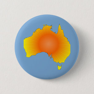 Macaron Rond 5 Cm Carte Sunny Australie